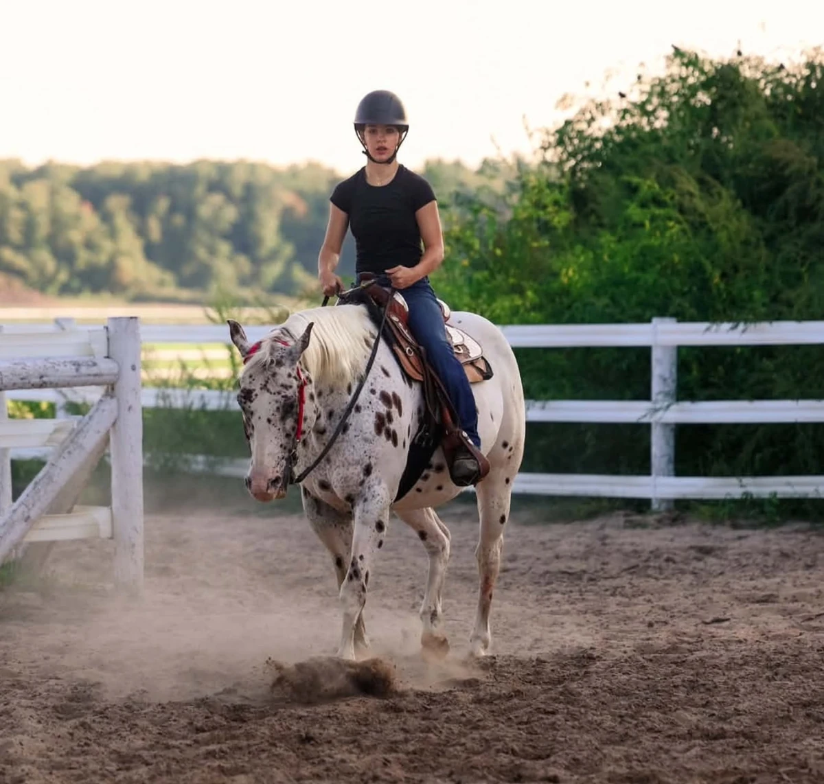 Emery McCallum riding