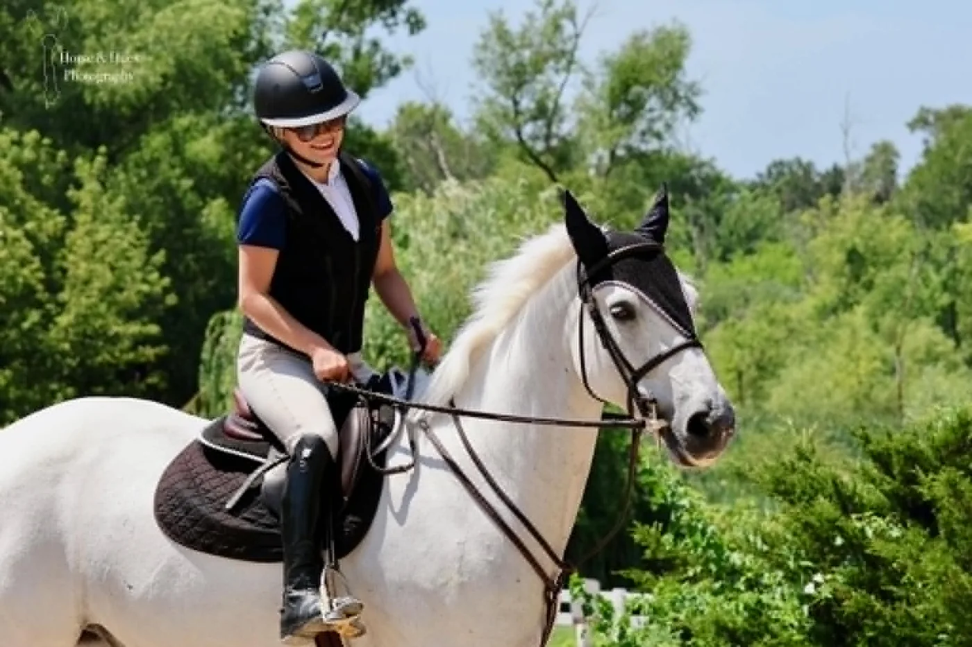 Abby Rigert riding