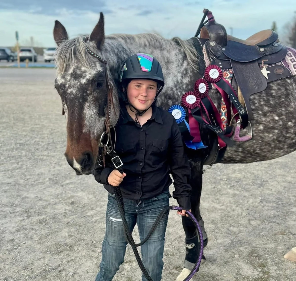 Annabelle Ménard with horse