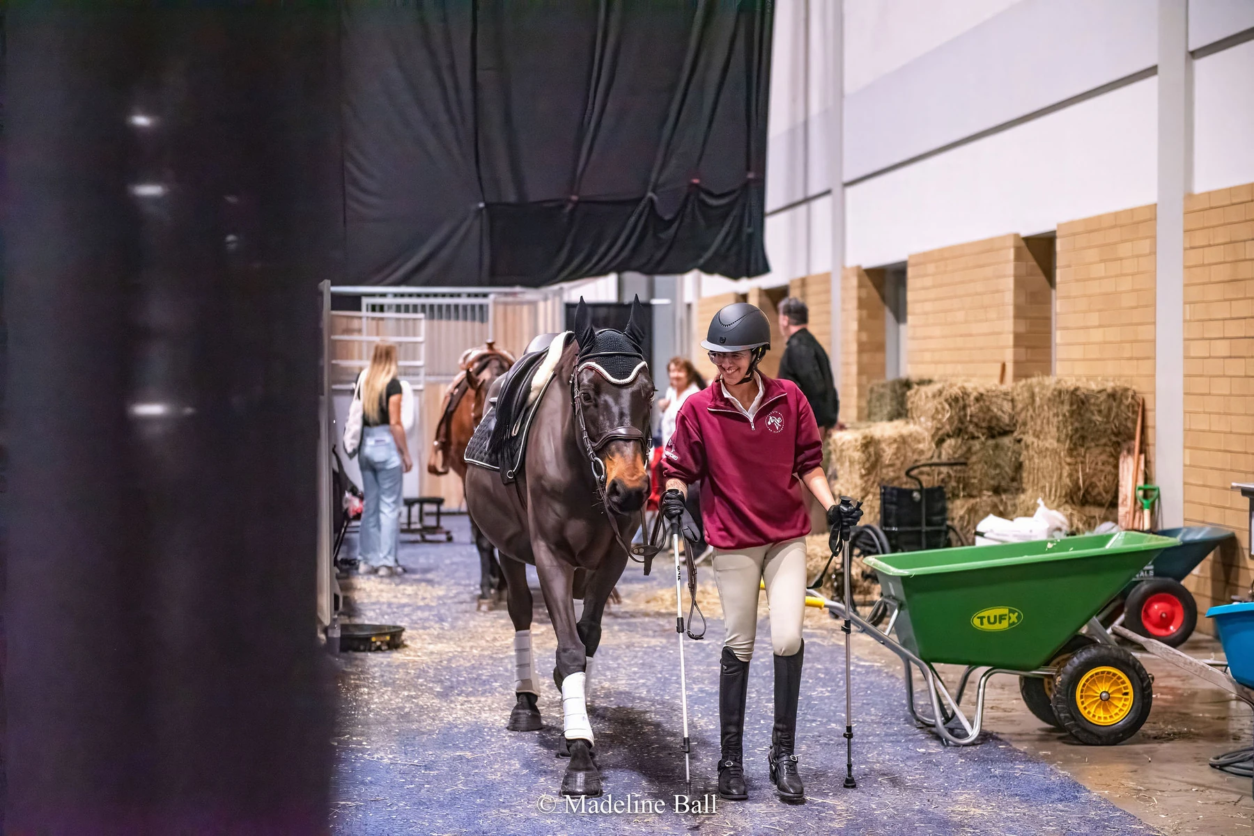 EFE rider walking with a horse at The Royal
