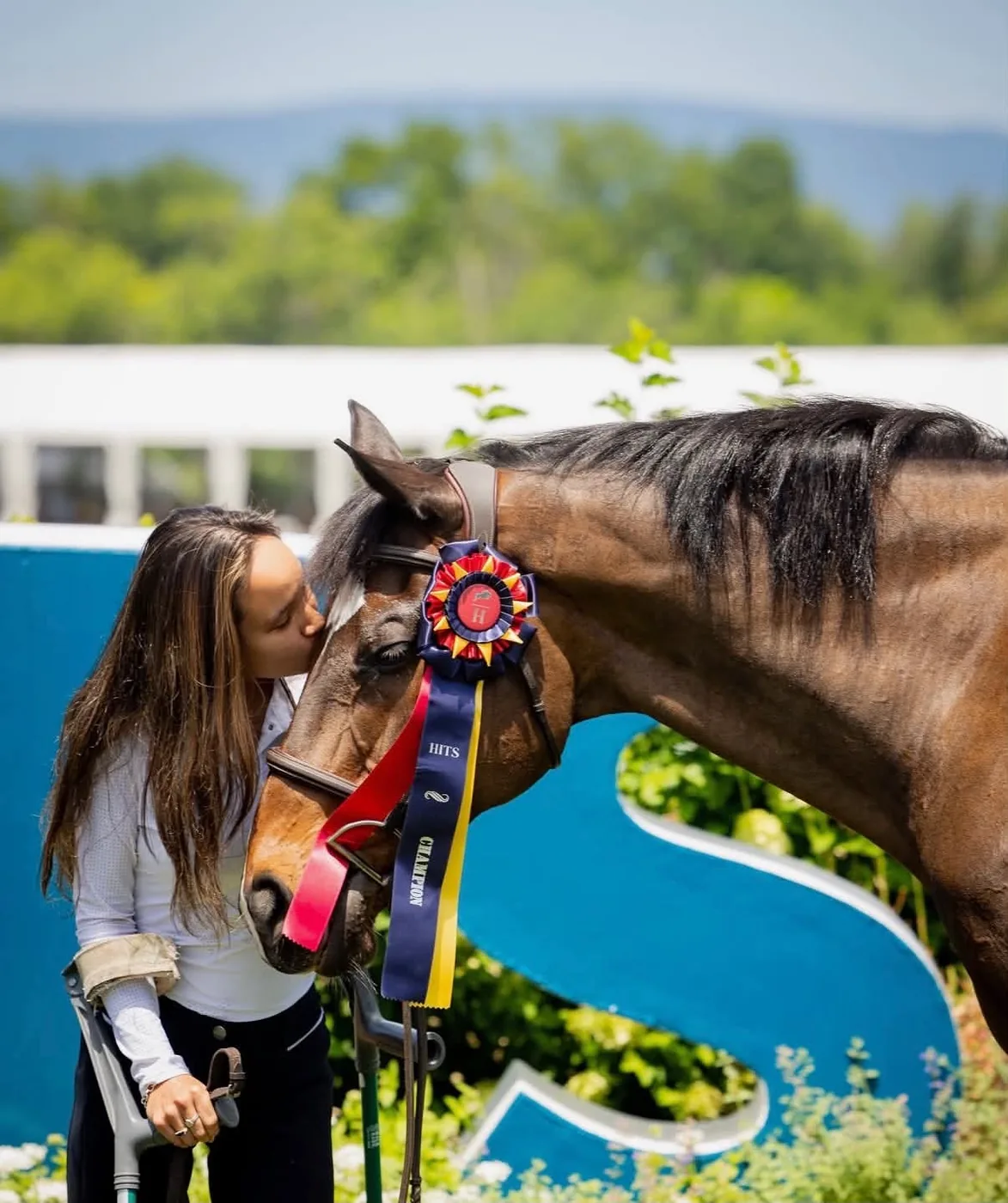 Lauren Reischer with her horse